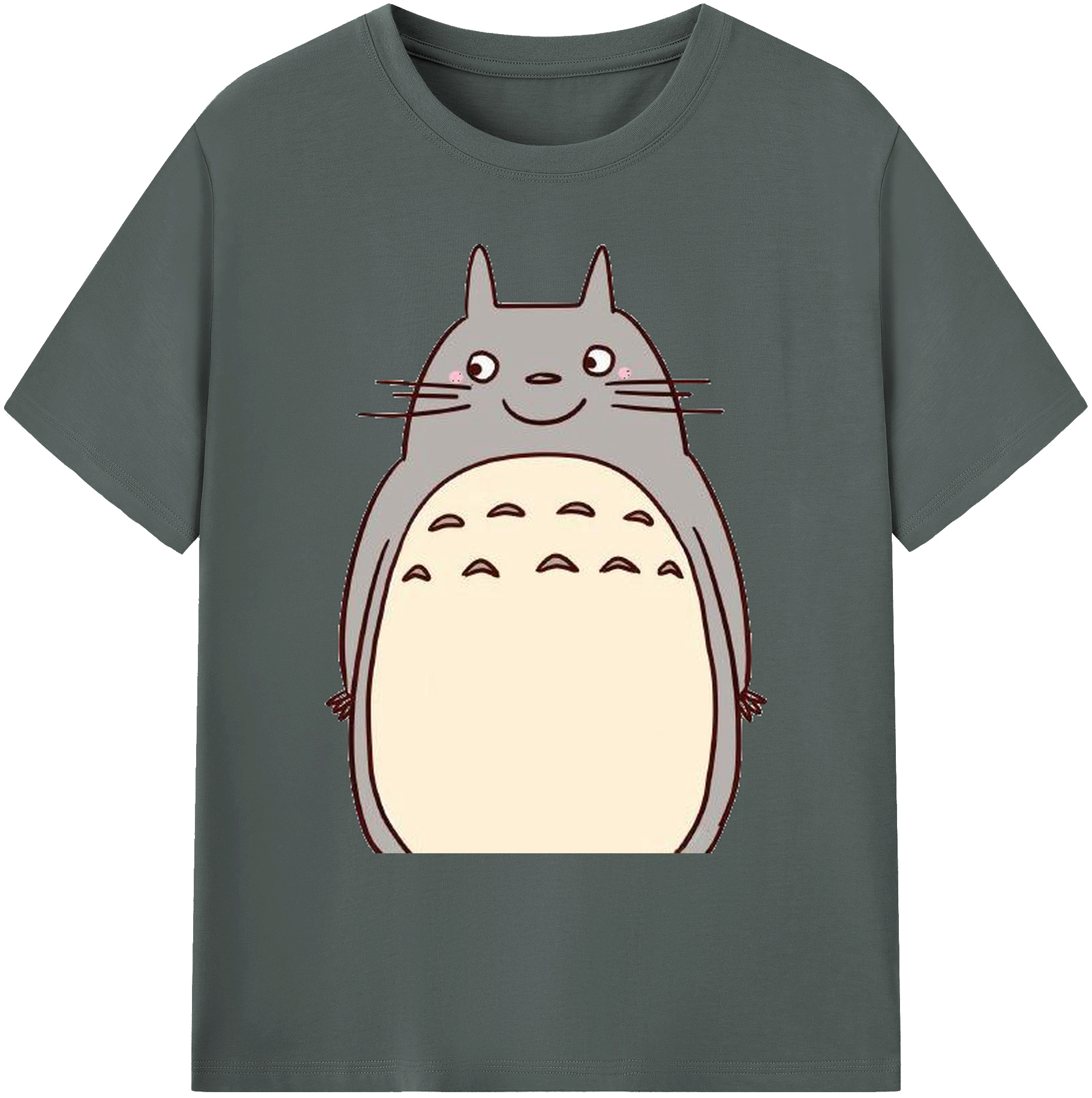 （画像用） となりのトトロ 草壁メイ 草壁サツキ My Neighbor Totoro Satsuki Kusakabe Mei Kusakabe 綿100％ メンズ半袖Tシャツ｜肌触りやわらか＆通気性